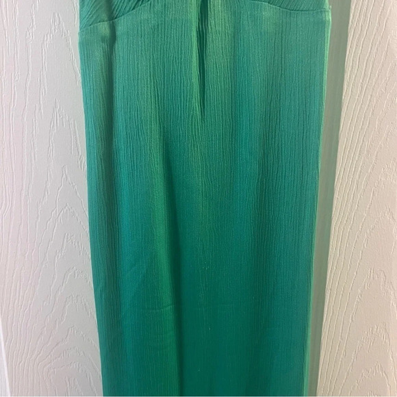 Zara Kelly Green Knotted Slip Dress Size Small - Picture 7 of 10